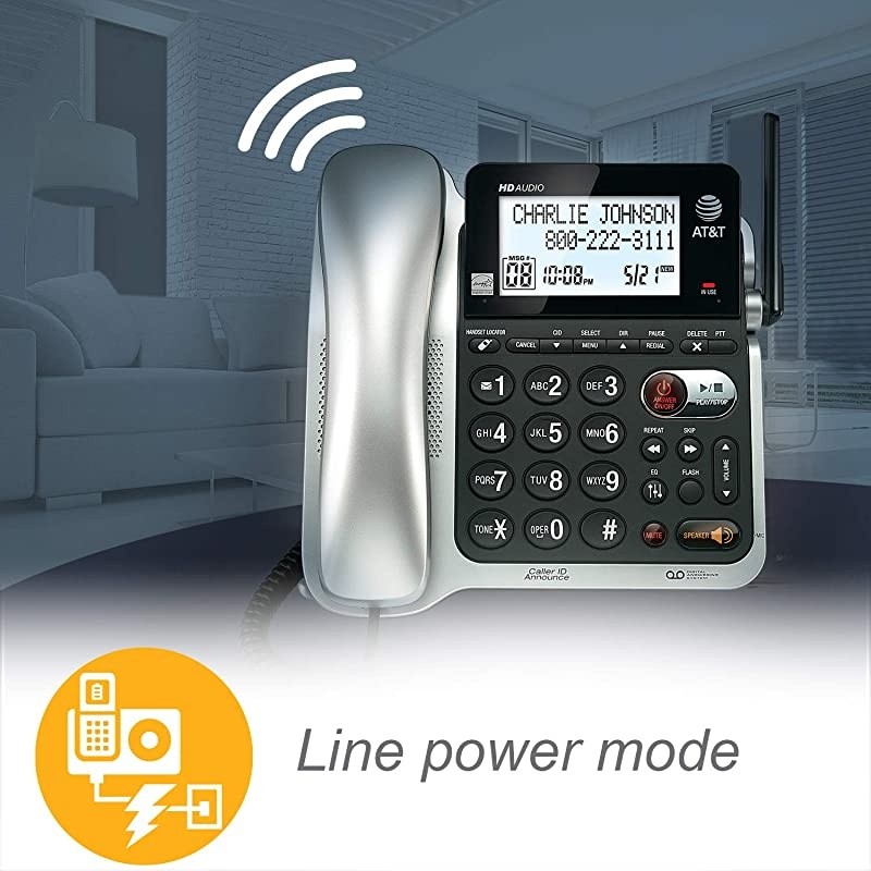 2 Handset Corded/Cordless Answering System with Caller ID/Call Waiting (CL84202)