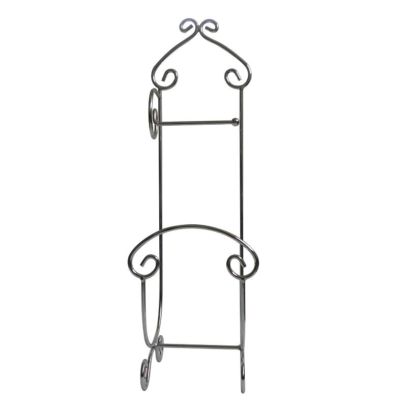 Freestanding Toilet Tissue Paper Holder Light Silver - Elegant Home Fashions