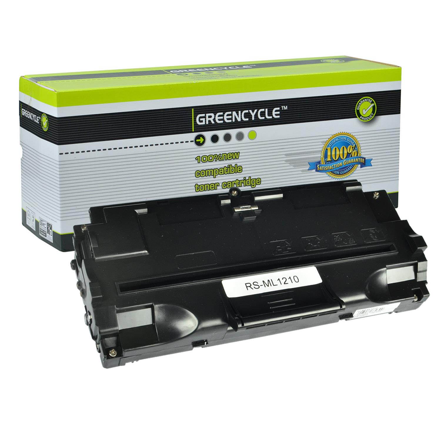 GREENCYCLE 1PK High Yield ML1210 ML-1210 Black Toner Cartridge Compatible for Samsung ML-1010 1020 1220 1250 1430