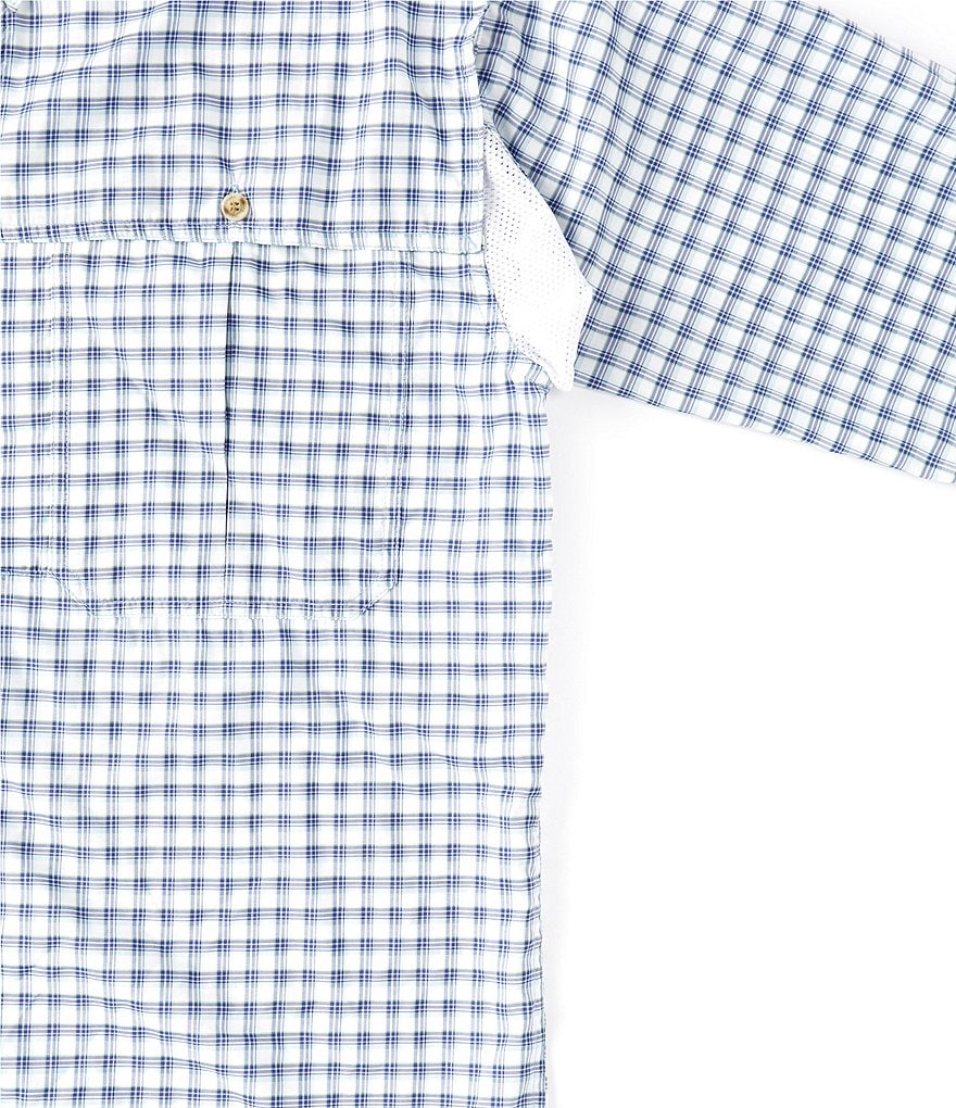 Drake FeatherLite Checked Plaid Wingshooter Performance Long-Sleeve Woven Shirt