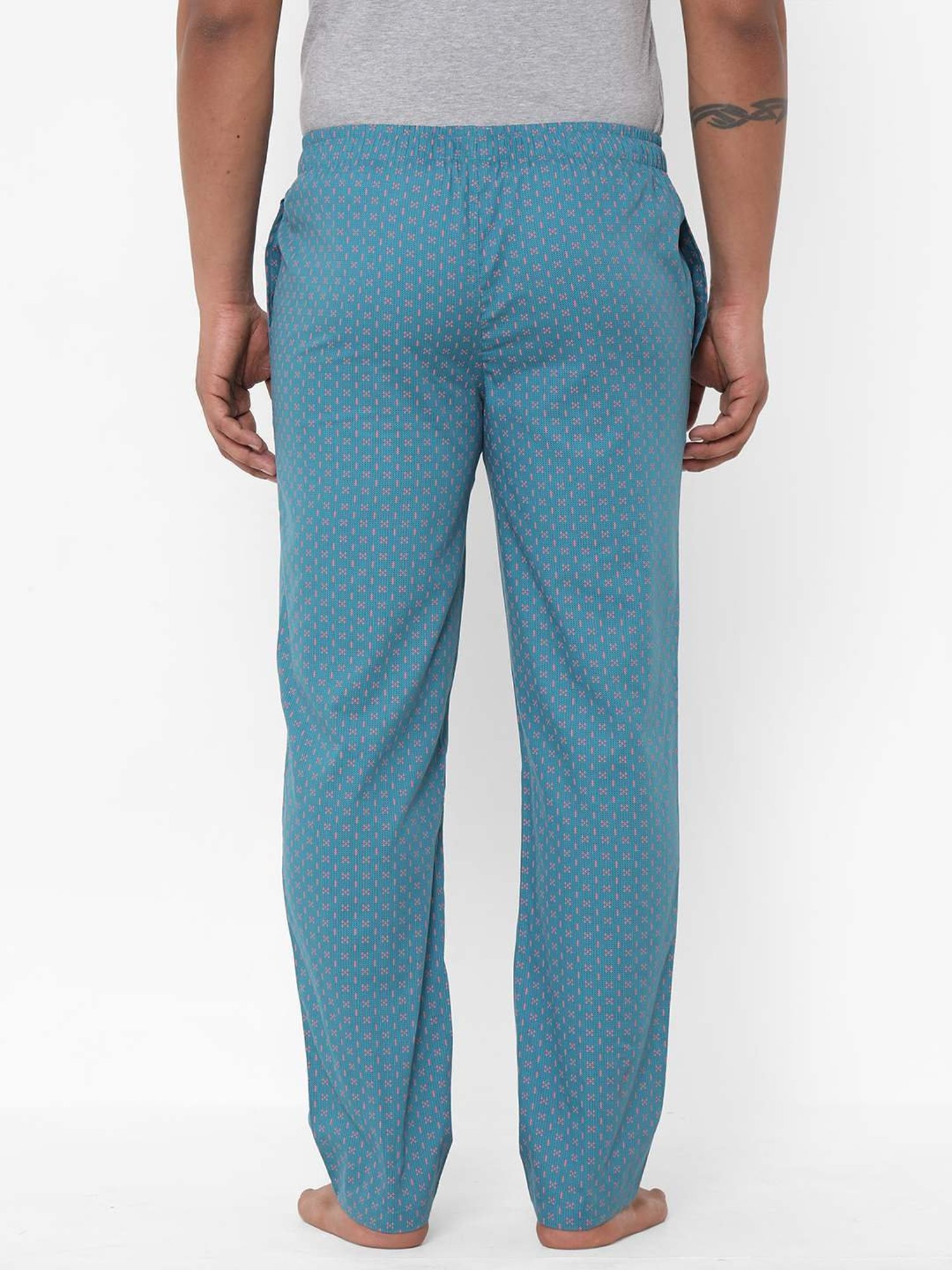 Crimsoune Club White Cotton Regular Fit Printed Lounge Shorts