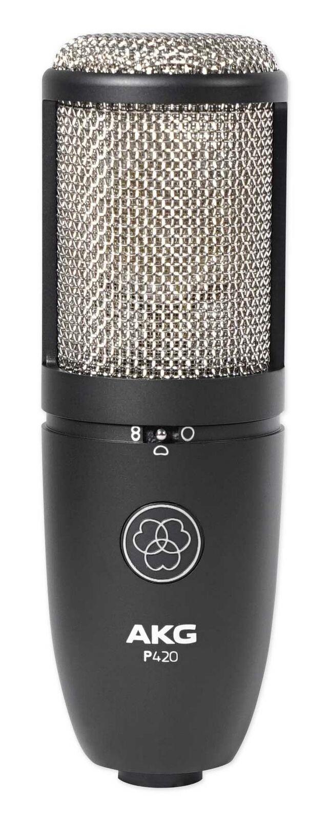 AKG P420 Studio Condenser Recording Podcasting Microphone Dual Capsule Mic