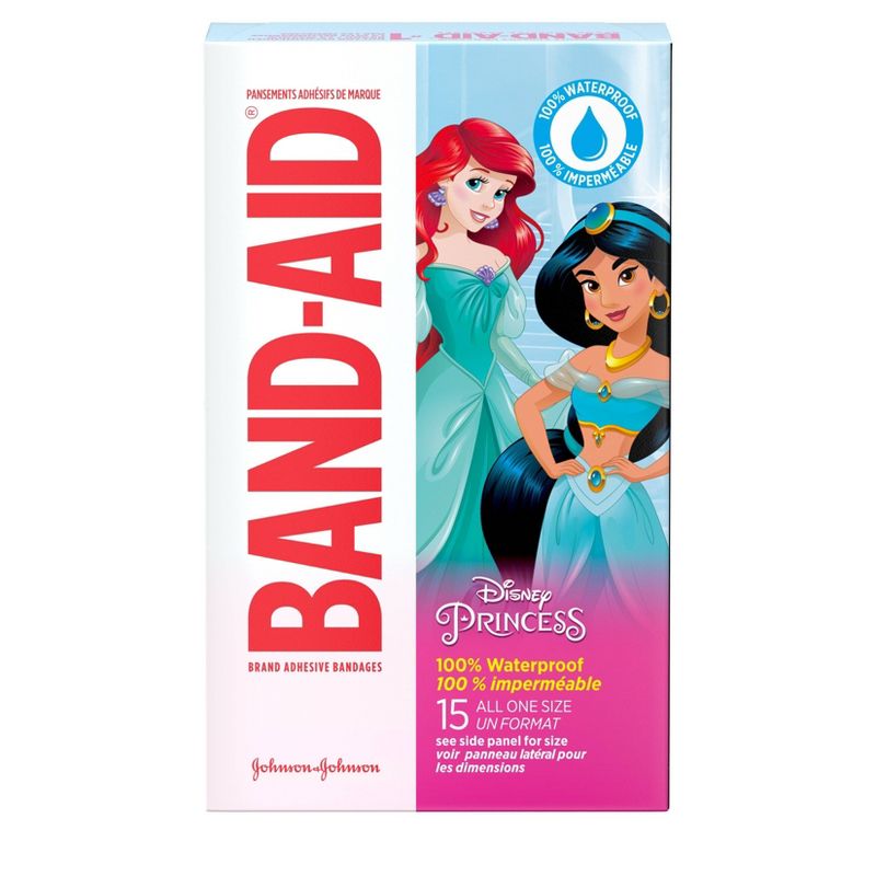 Band-Aid Disney Princess Waterproof Bandages - 15ct