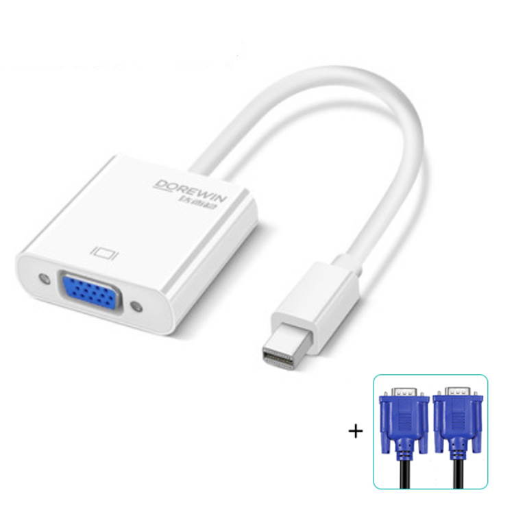 Minidp to VGA Cable Adapter Male to female+1.5m vga Cable