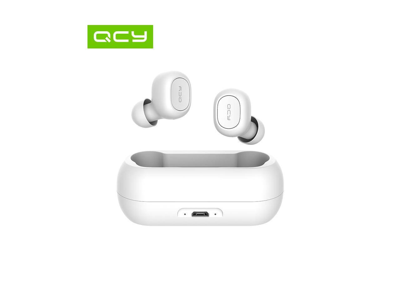 QCY T1C Bluetooth V5.0 3D Stereo Sports Wireless Headset Headset With Dual Microphones White