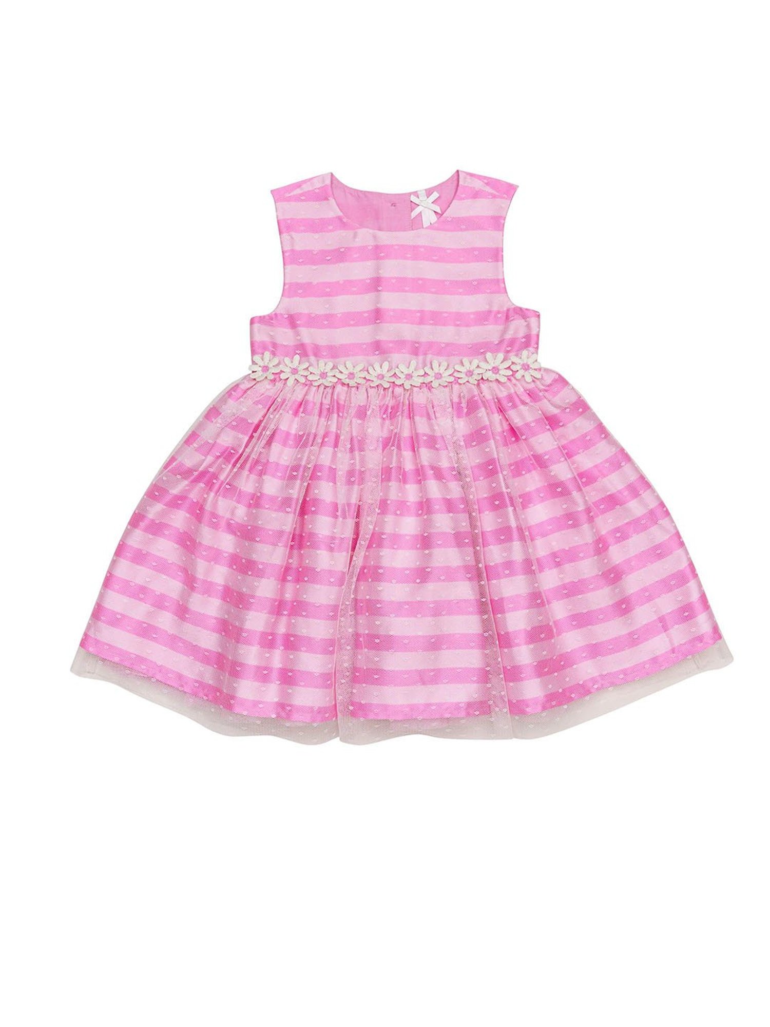 H by Hamleys Infants Girls Pink Striped Dress