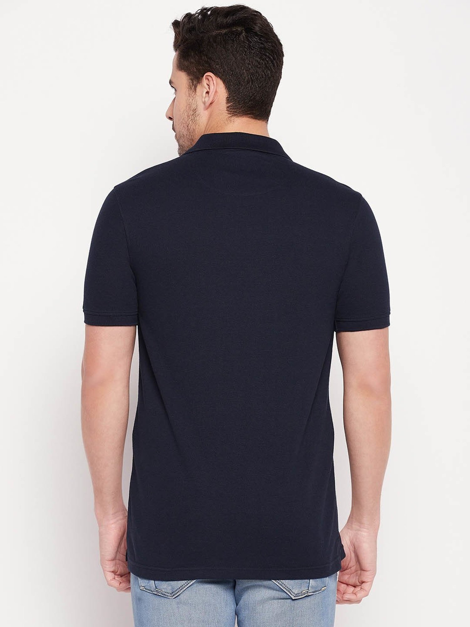 Club York Navy Regular Fit Polo T-Shirt
