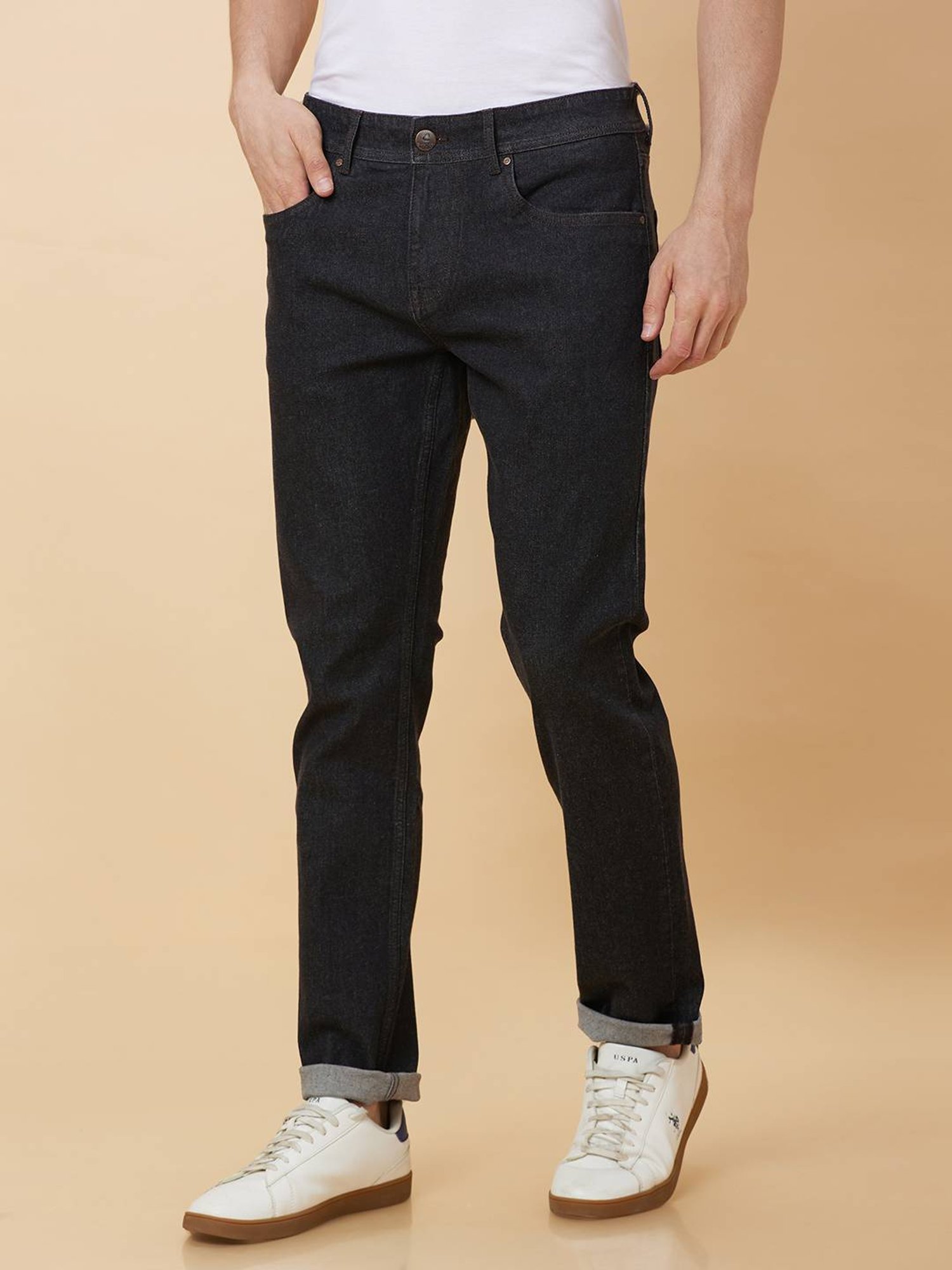 Being Human Black Slim Fit Jeans