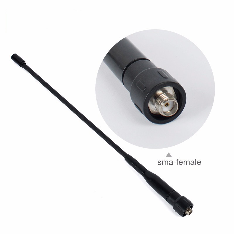HYS TC-778BE Extension Tube SMA-Female Antenna Dual Band Flexible Whip Antenna Baofeng UV5R/888S Two Way Radio Antenna