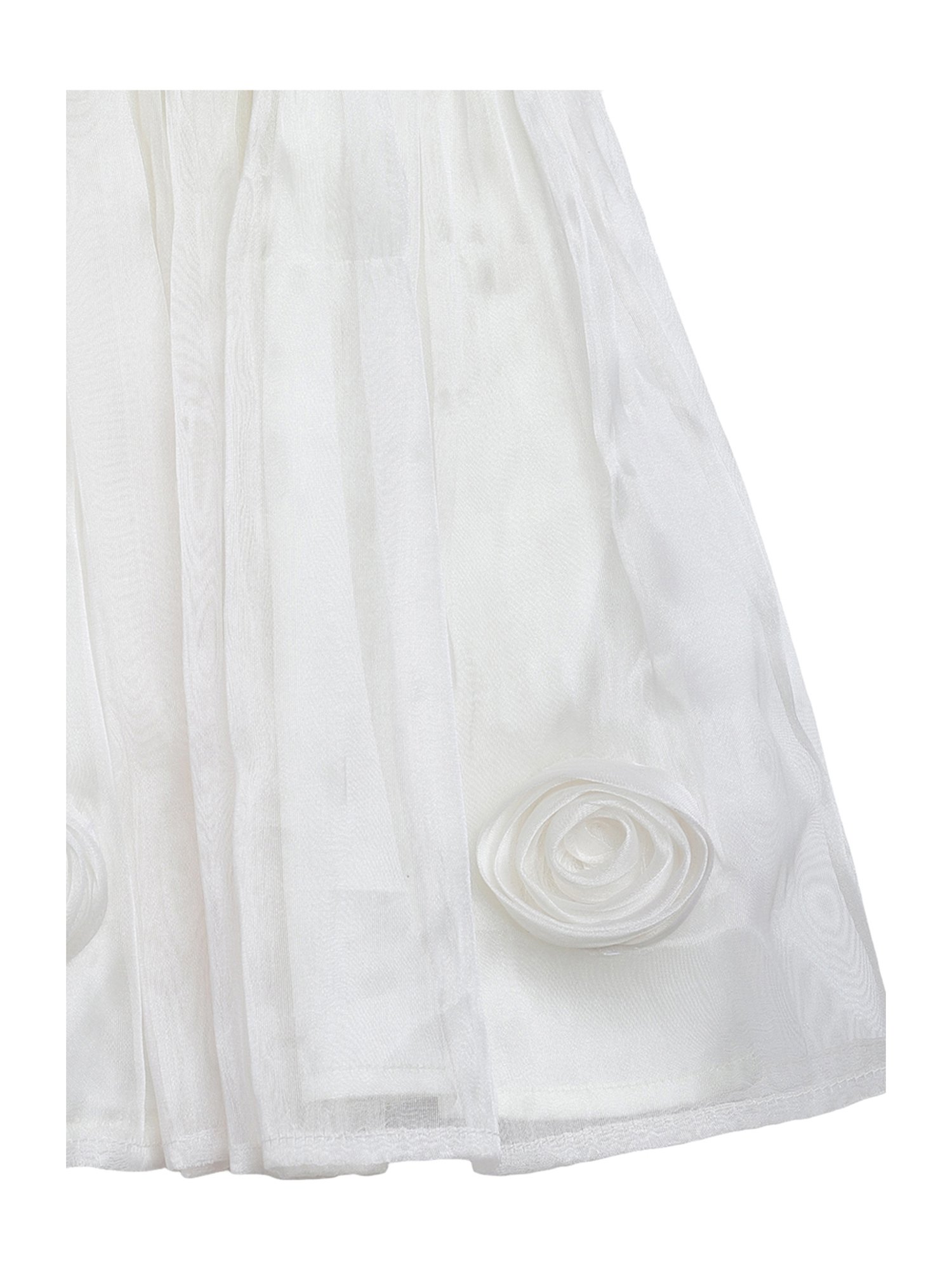 Butterfly Blush Kids Ivory White Cotton Applique Dress & Shrugs