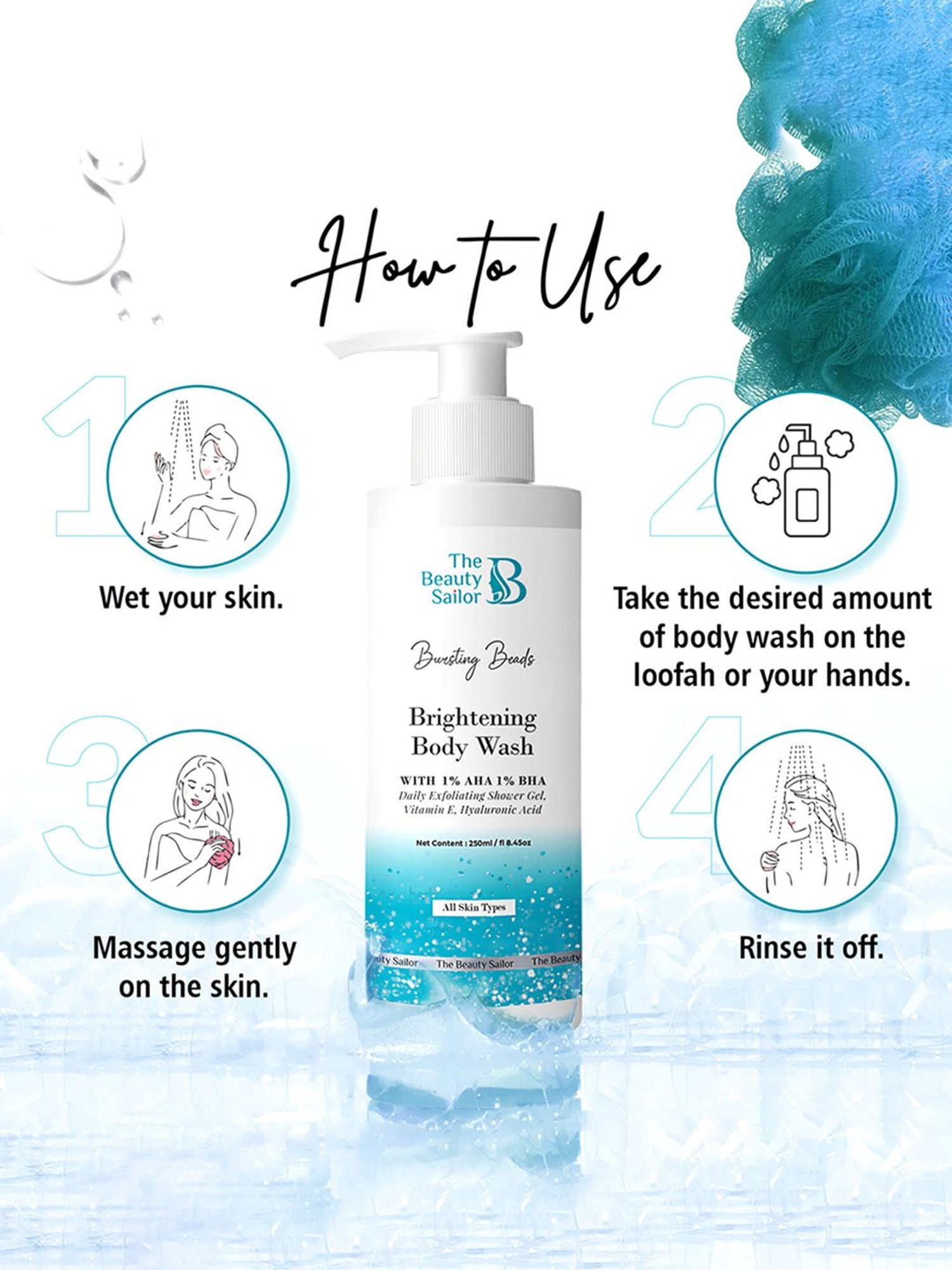 The Beauty Sailor Bursting Beads Brightening Body Wash - 250 ml