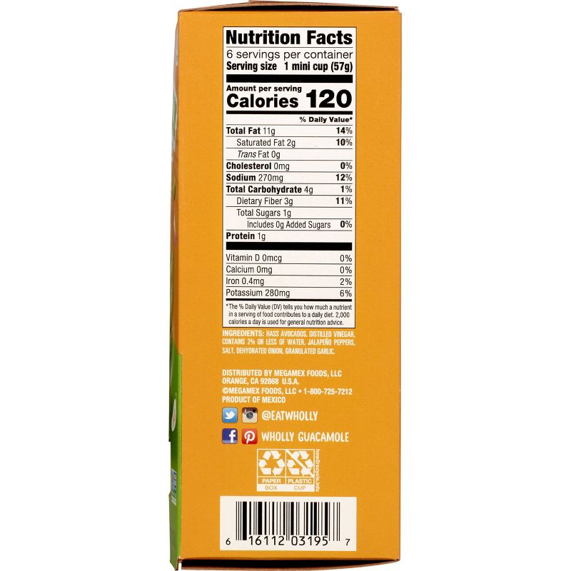 Wholly Guacamole Classic Mini Bowls - 2oz/6ct