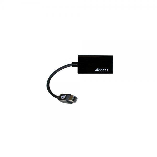 Accell Mini DisplayPort 1.1 to HDMI 1.4 Passive Adapter - 4K UHD @30Hz, 1920x1440@60Hz - Poly Bag Package