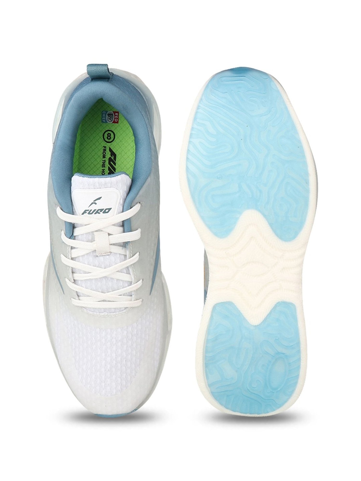 Furo by Red Chief Men's White Running Shoes