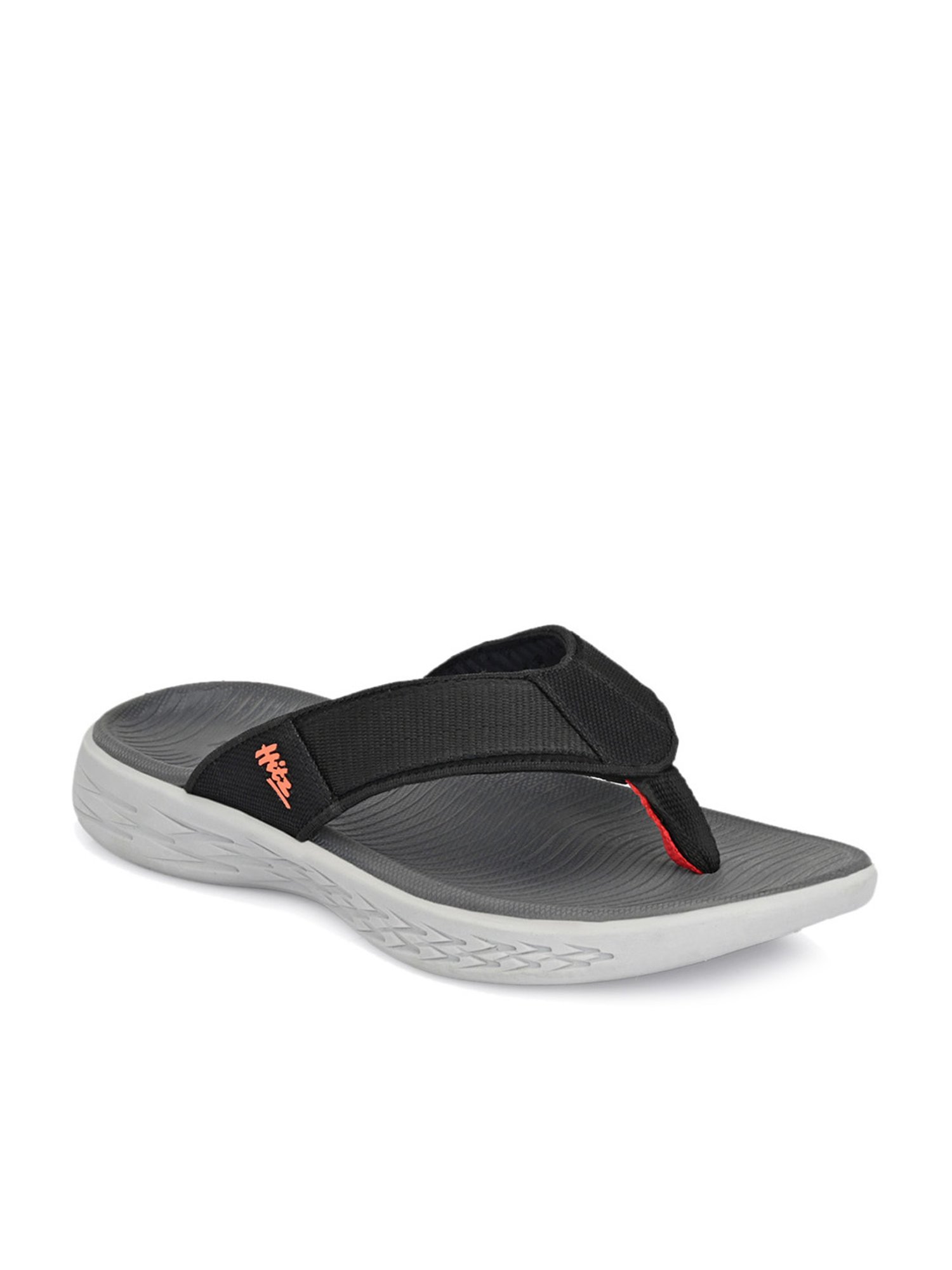 Hitz Men's Black Thong Sandals