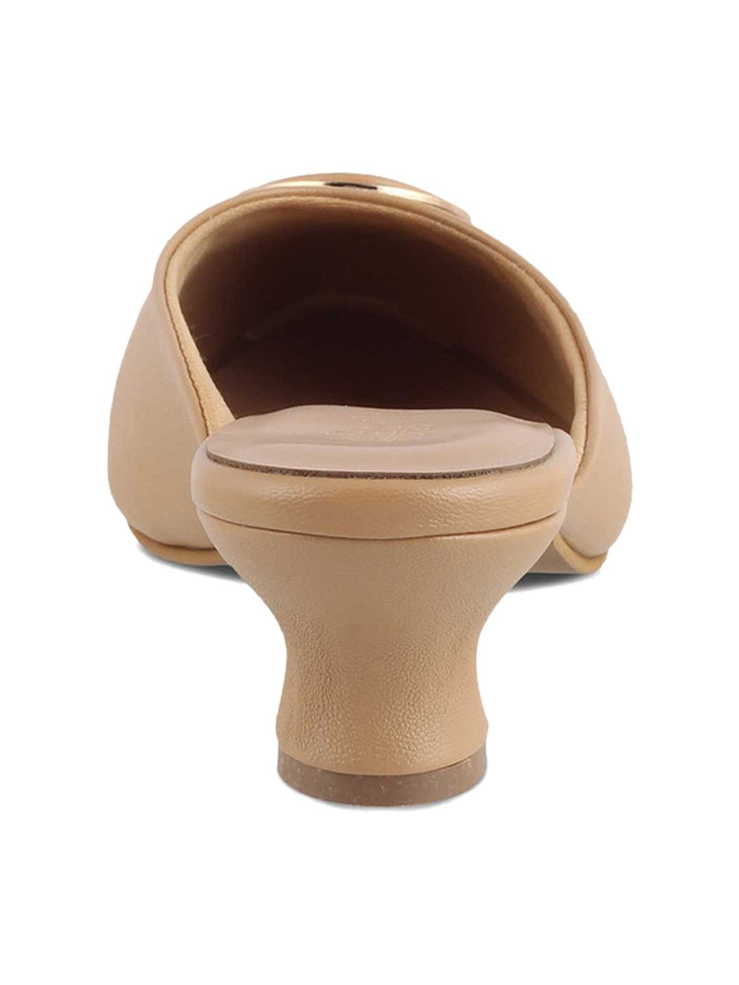 Tresmode Women's Beige Mule Shoes