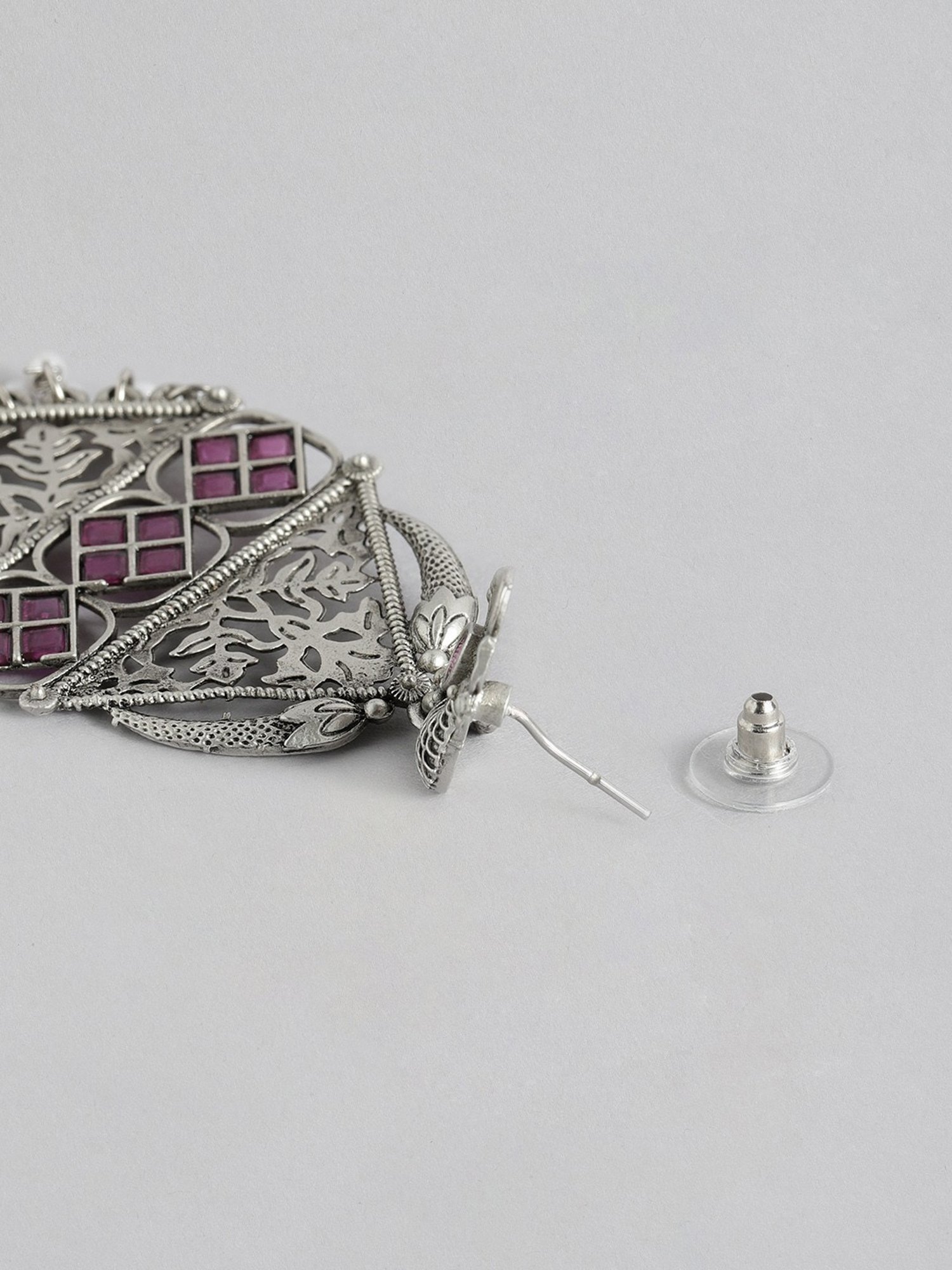 Abdesigns Timeless High Quality German Silver Earrings