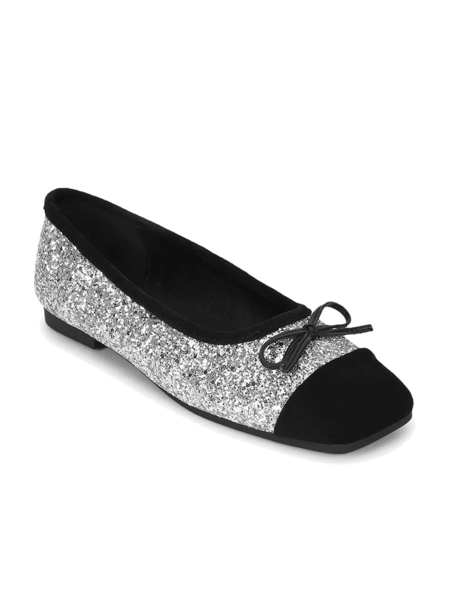 Truffle Collection Women's Silver Flat Ballets