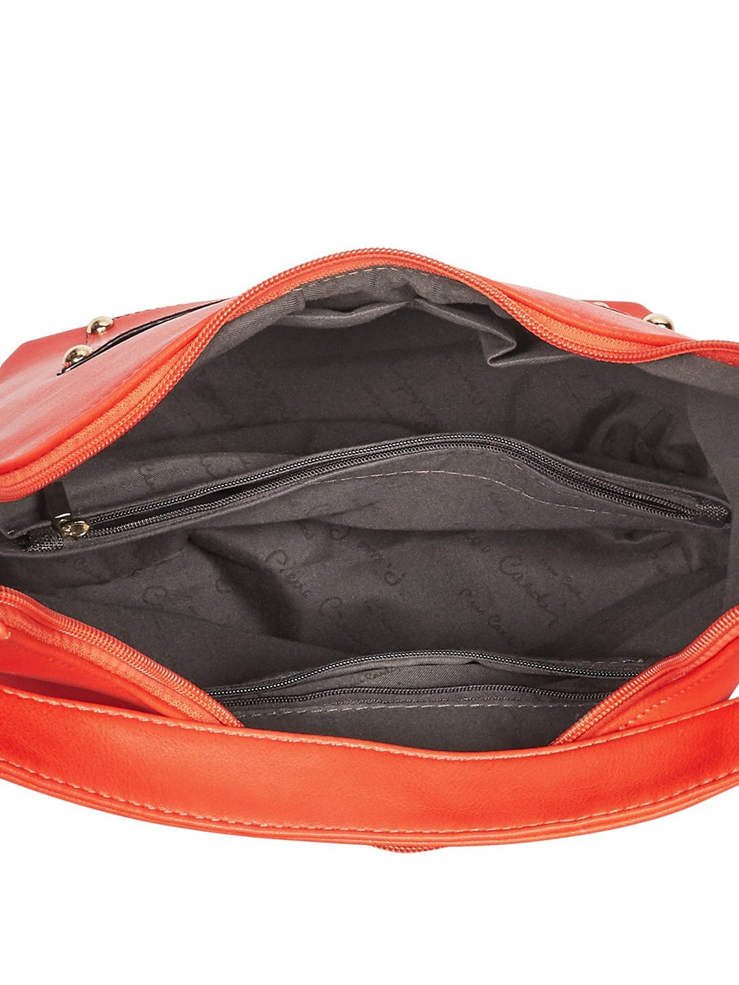 Pierre Cardin Red Solid Small Hobo Handbag