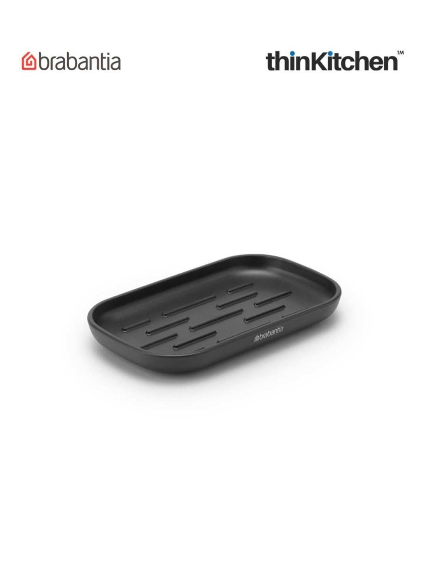 Brabantia Dark Grey Plastic Renew Soap Dish