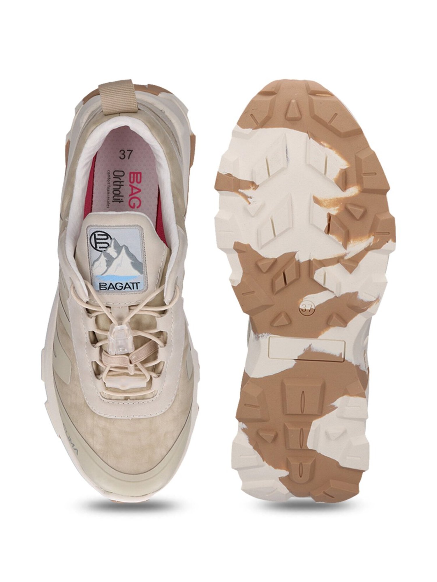 Bagatt Women's Nakota Beige Sneakers