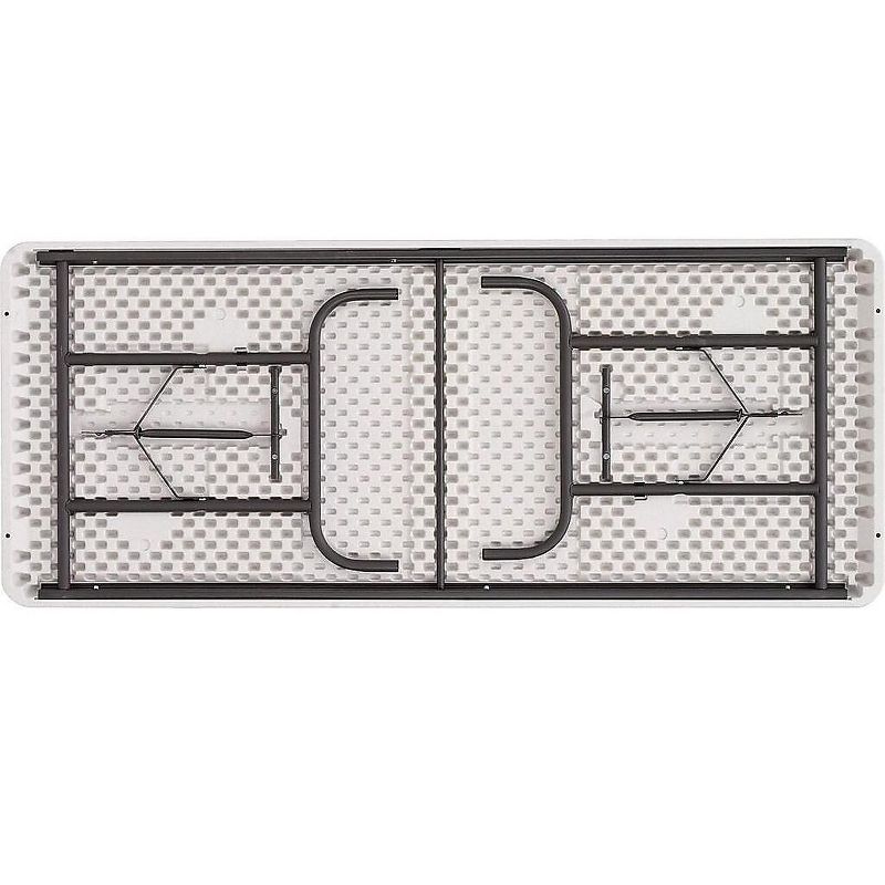 Iceberg IndestrucTables Too 1200 Series Resin Folding Table 48w x 24d x 29h Platinum 65203