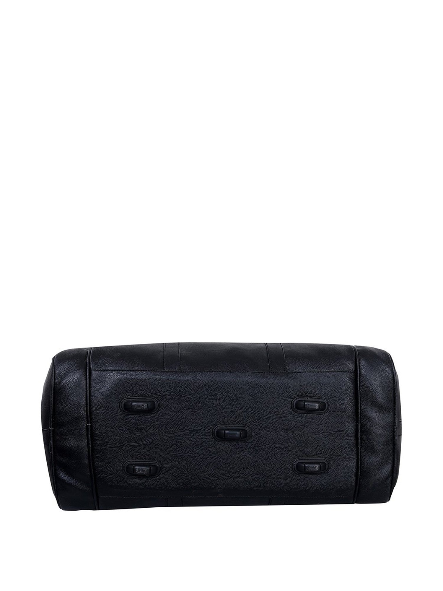 Leather World Black Medium Duffle Bag