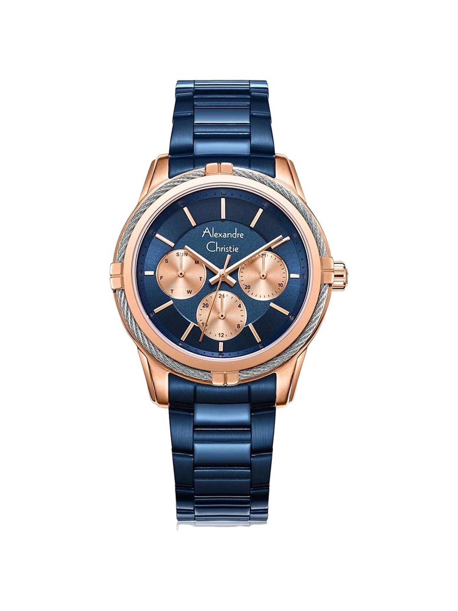 ALEXANDRE CHRISTIE 2843BFBURBU AC Collection Analog Watch for Women