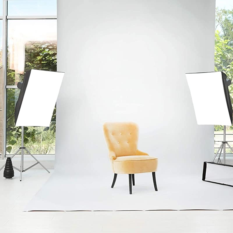 10 ft. X 12 ft. Long Life Time Reusable White Screen Chromakey Photo Video Photography Studio Fabric Backdrop, Background, Pure White Muslin, Photography Studio, JSAG208