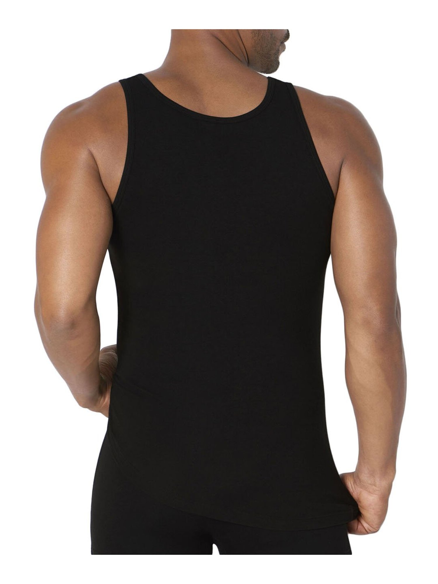 Sloggi Black Slim Fit Vest - Pack Of 2
