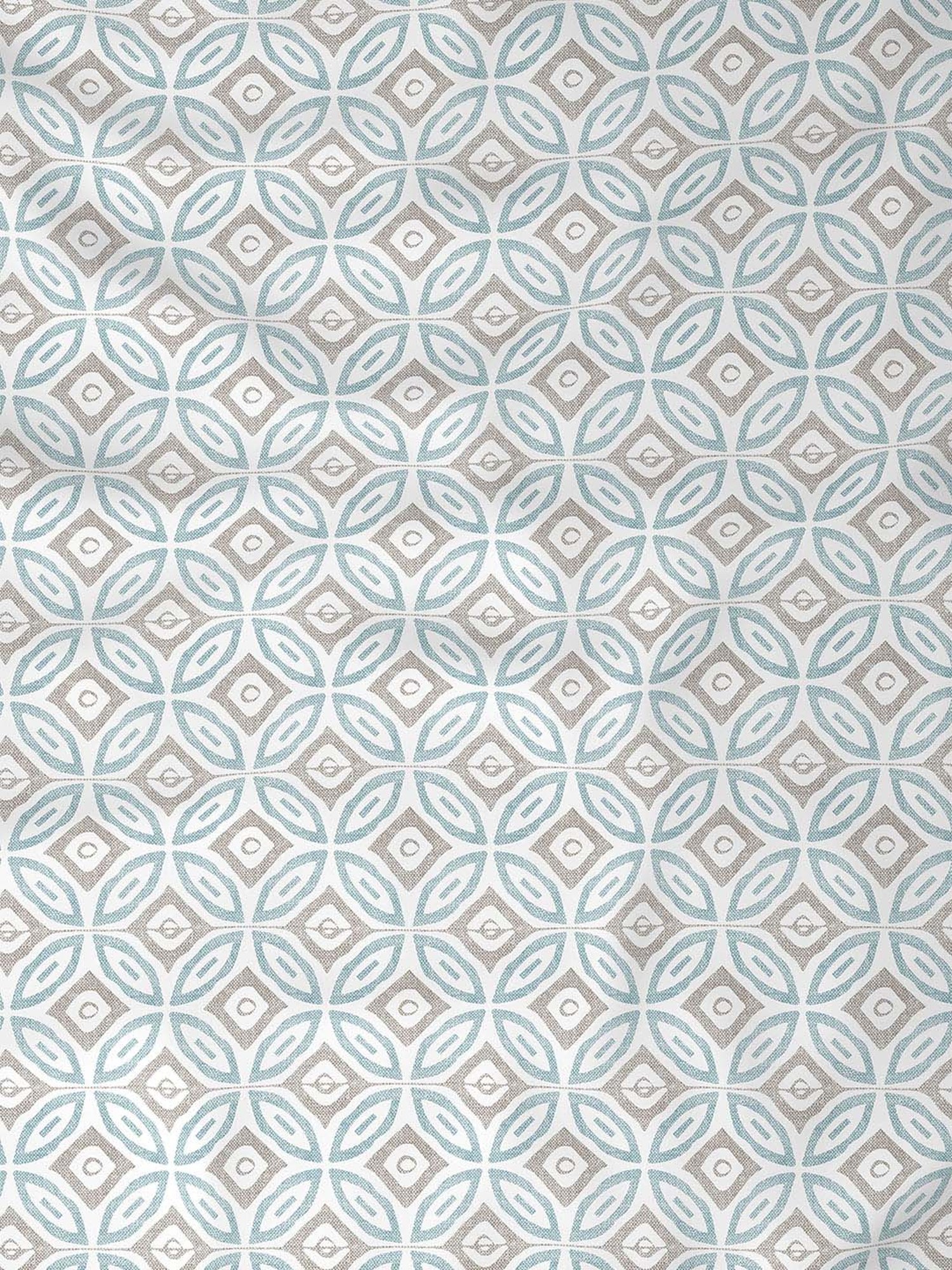 In-House by Maspar Blue 200 TC Cotton Printed Bed Sheet with 2 Pillow Cover