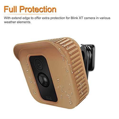 Silicone Skin for Blink XT2XT Camera 3 Pack Soft Silicone UV Weather Resistant Protective and Camouflaged Case Cover for Blink XT2 XT Home Security Indoor Outdoor Camera Brown