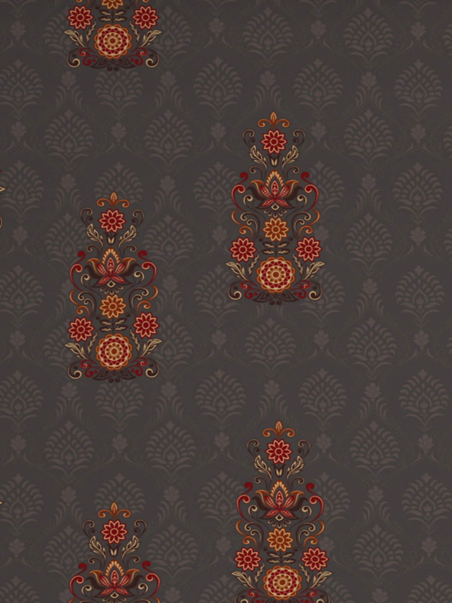 Spaces Aurum Abstract Grey 132 TC Cotton Double Bedsheet with 2 Pillow Covers