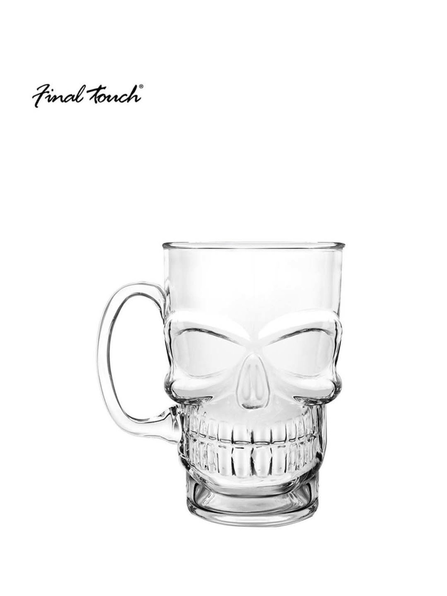 Final Touch Transparent Brainfreeze Skull Beer Mug