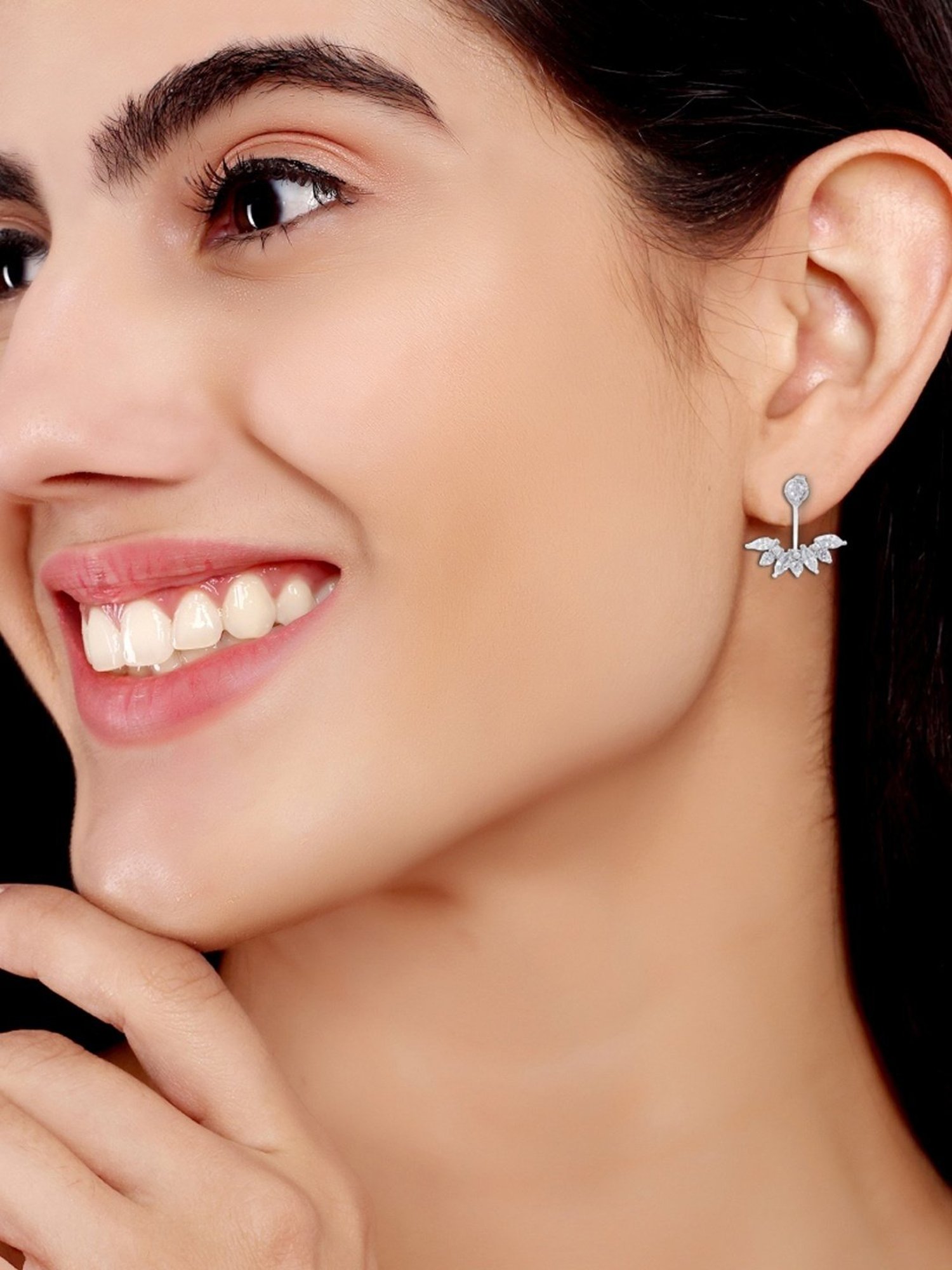 The Real Effect London 800 Sterling Silver Drop Earrings for Women