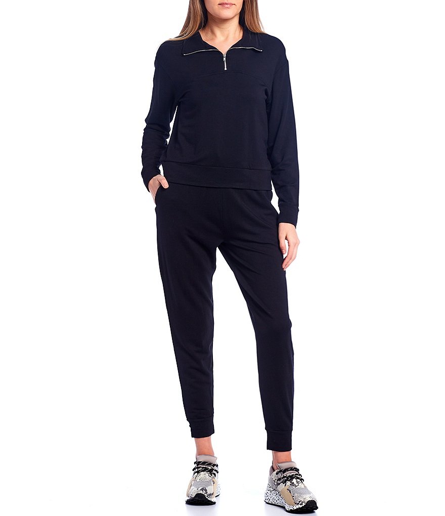 Coco + Jaimeson Coordinating Off-The-Shoulder French Terry Top