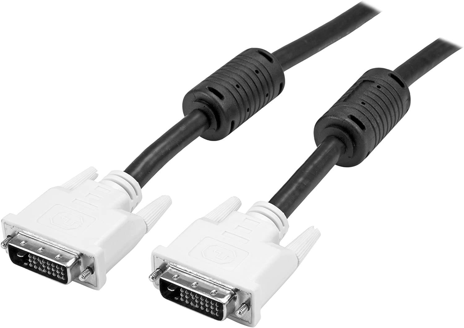 Dual Link DVI Cable - 10 ft - Male to Male - 2560x1600 - DVI-D Cable - Computer Monitor Cable - DVI Cord - Video Cable (DVIDDMM10), Black