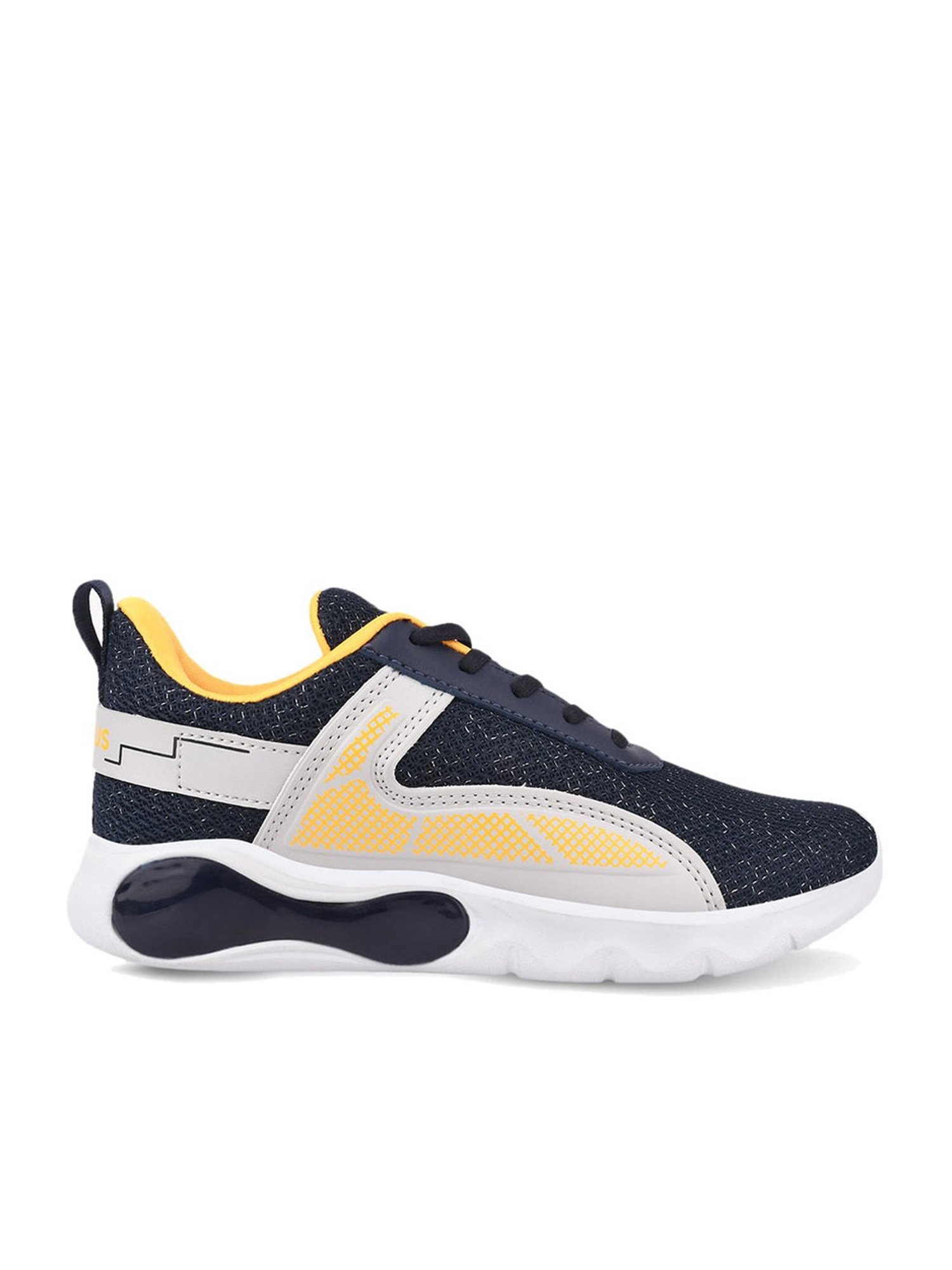 Campus Kids RENLY JR Blue & Mustard Running Shoes