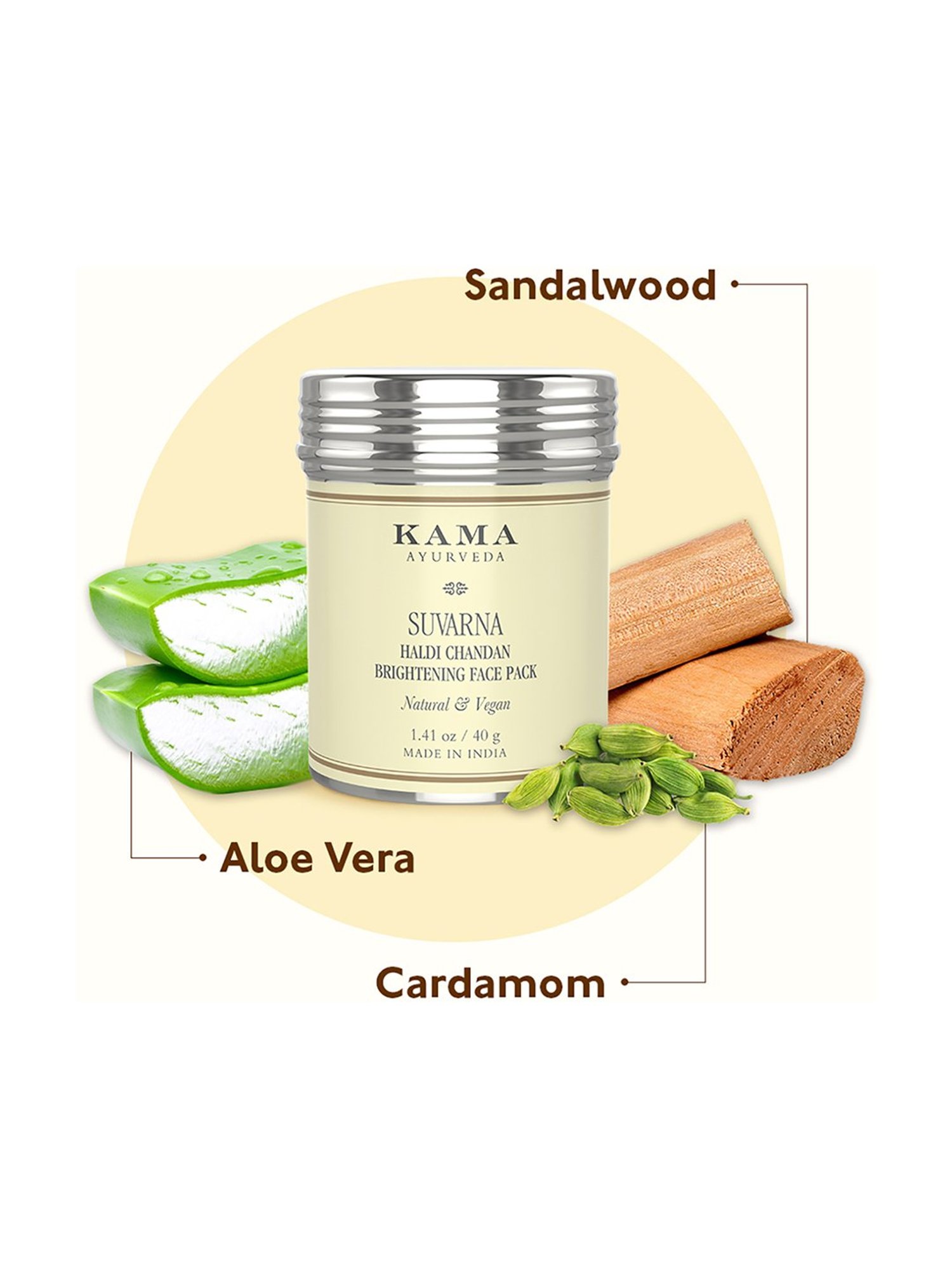 Love Earth Haldi Chandan Rose Face Pack - 50 gm