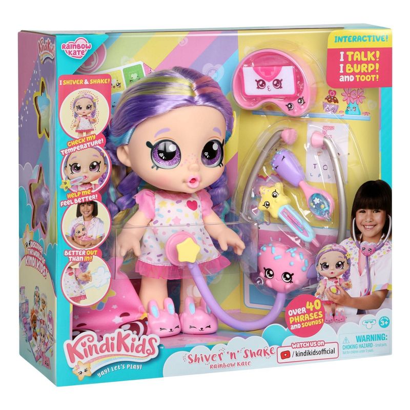 Kindi Kids Shiver 'n Shake Doll - Rainbow Kate