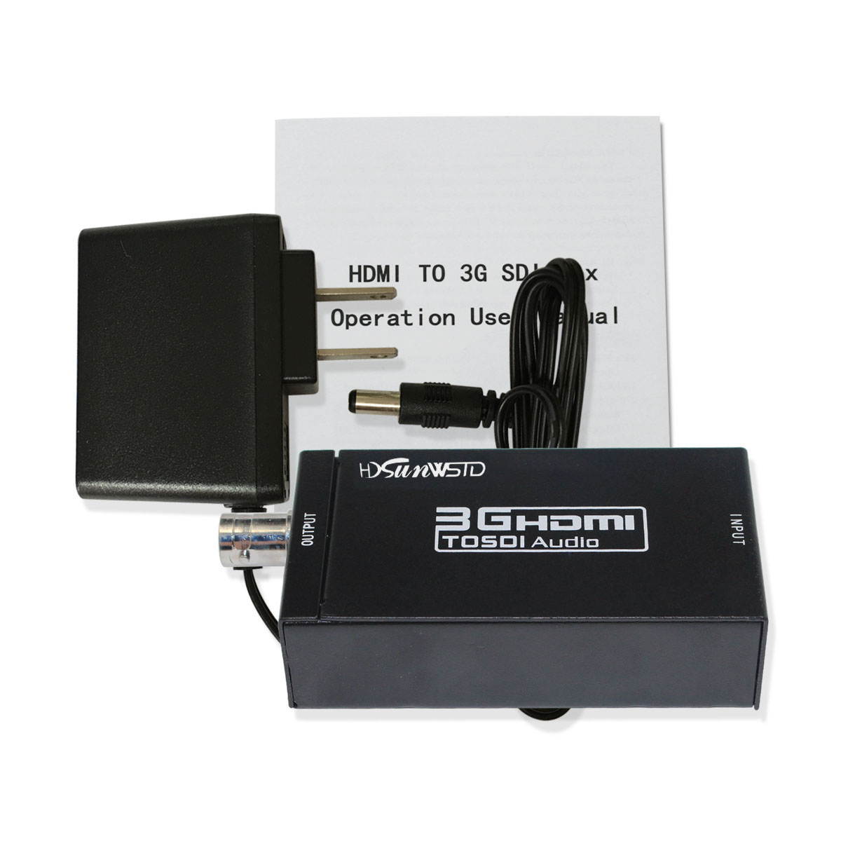 HDMI to SDI Converter Adapter HDMI SDI Adapter SDI/HD-SDI/3G-SDI Adapter Support 1080P for Camera Home Theater