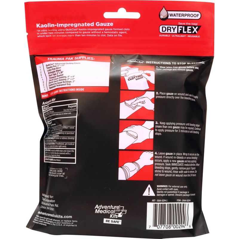 Adventure Medical Rapid Response Trauma Pack with QuikClot - 2pk