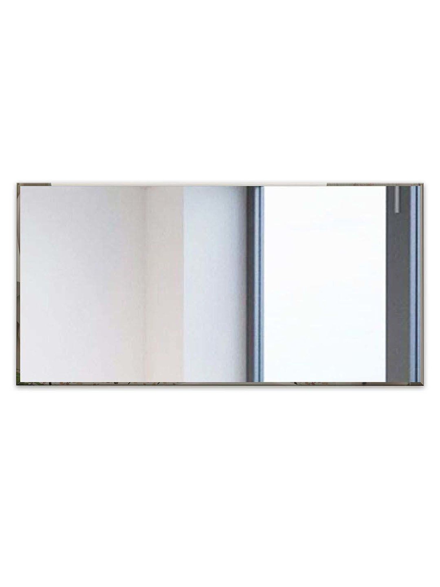 Art Street Silver Glass Bevelled In Rectangle Frameless Wall Mirror