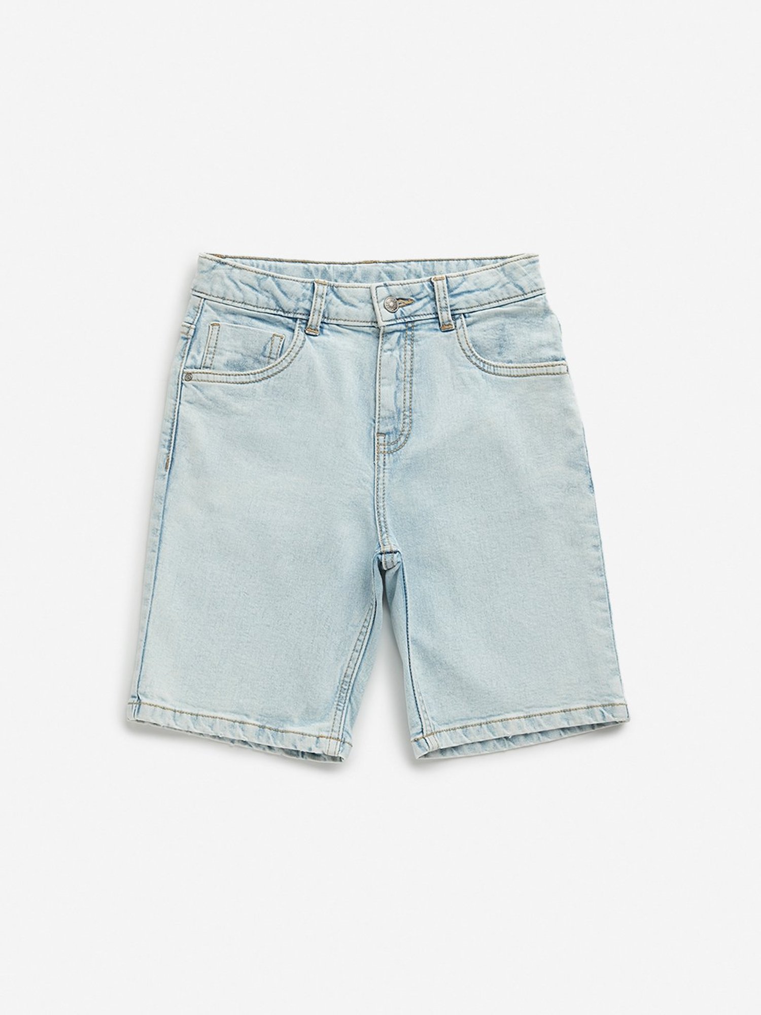 HOP Kids by Westside Light Blue Mid Rise Shorts