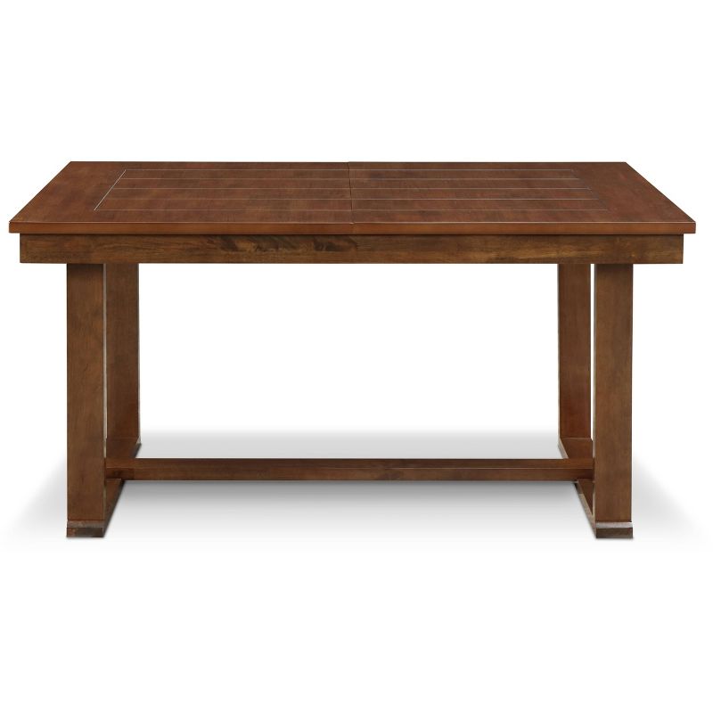 Wesley Extendable Dining Table Brown - ClickDecor