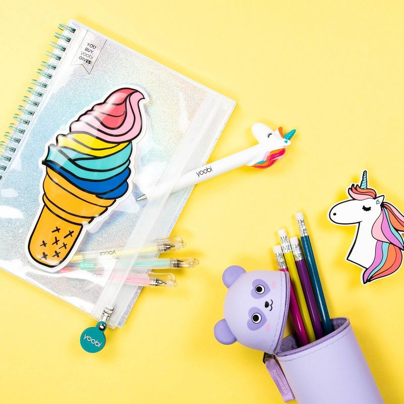 Spiral Notebook 1 Subject College Ruled Front Pocket Ice Cream  - Yoobi™