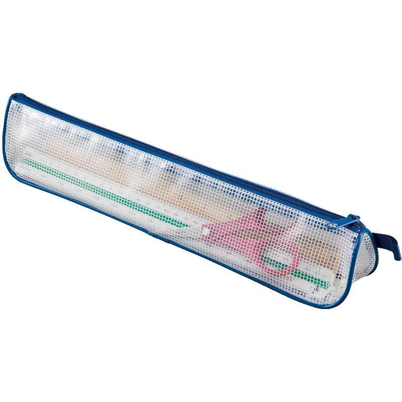Alvin Mesh Tool Case, 14 x 2 Inches, Clear with Assorted Trim