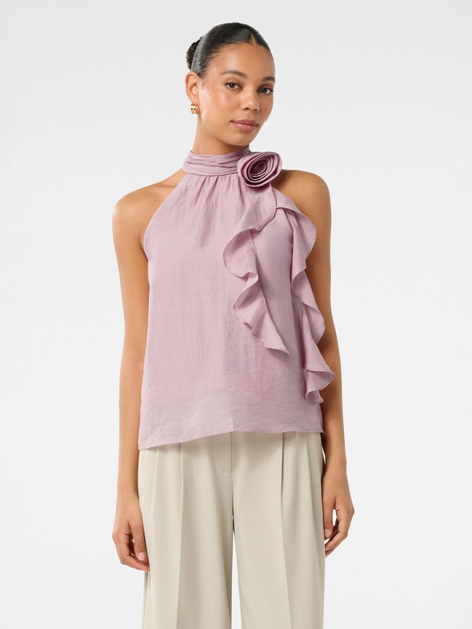 Forever New Pippi Rosette Halter Top