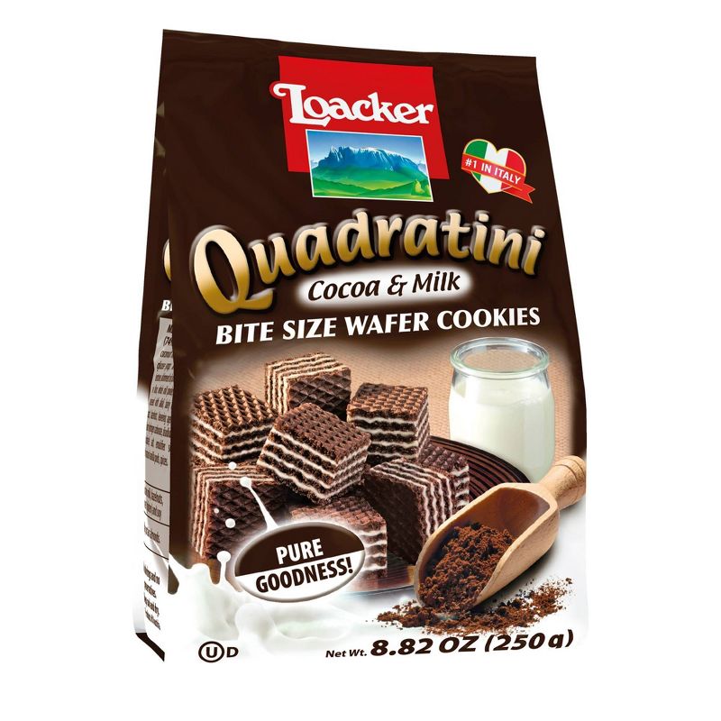 Loacker Quadratini Bite Size Wafer Cookies - 8.82oz
