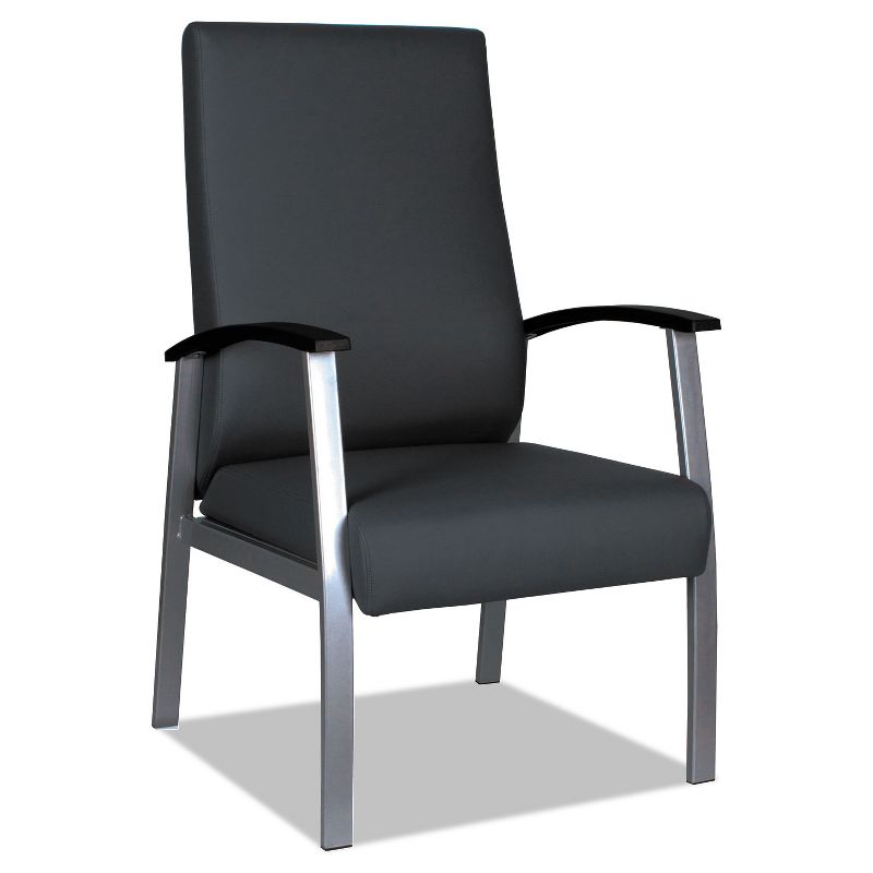 Alera metaLounge Series High-Back Guest Chair 21.85" x 23.62" x 17.71" Black ML2419